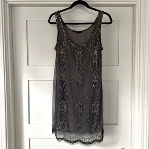 Grey Sequin Cocktail Dress by W118 by Walter Baker, Women's Size 8